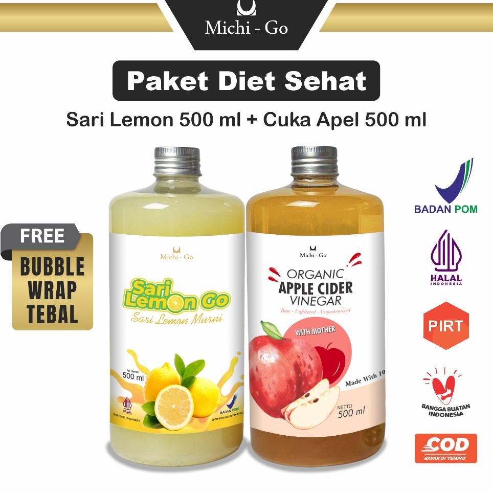 

Paket Sehat Sari Lemon California Cuka Apel Cider Vinegar With The Mother Murni Organik By Micho