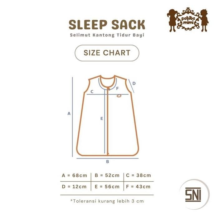 Petite Mimi Sleep Sack / Selimut kantong Tidur Bayi Sleep Sack Kantong Tidur Bayi Balita Newborn Kat