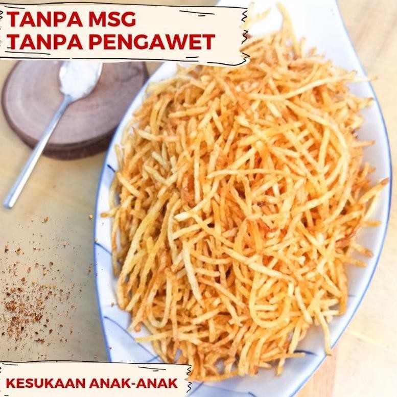 

Kentang Kering / Kentang Mustofa / Kentang Original Asin / Makanan Anak Tanpa Pengawet / Kentang Mustofa Halal / Tanpa Msg / Sudah Ijin Pirt
