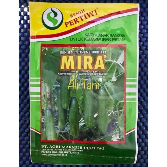 Viral Mira F1 Kemasan 25 Gr Benih/Bibit Timun/Mentimun Hijau Ah