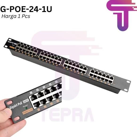 Passive Poe Injector 24 Port Gigabit|Gigabit Poe 24 Port New Stok