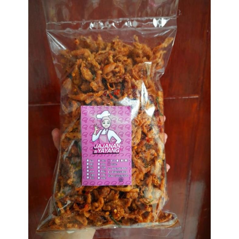 

Keripik Jamur Crispy 500Gr Kriuk Cikruh Original & Pedas Gurih Jajanan Cemilan Kerupuk Krispi Renyah