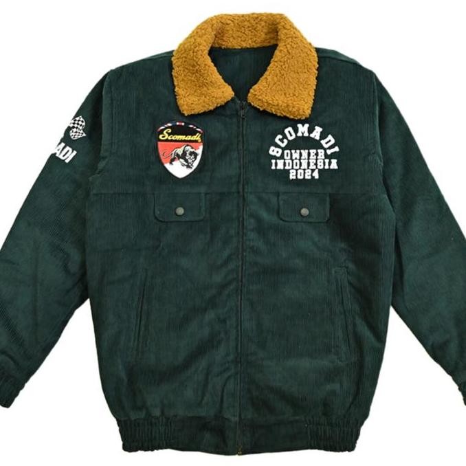 Scomadi Bomber Corduroy Official Jacket - Green Co