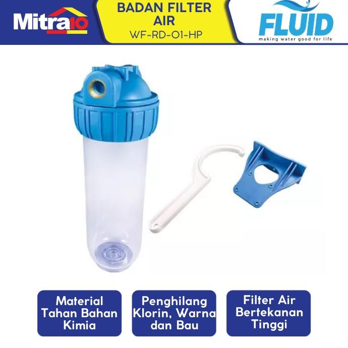 Fluid Badan Filter Air Bertekanan Tinggi WF-RD-01-HP Traparan