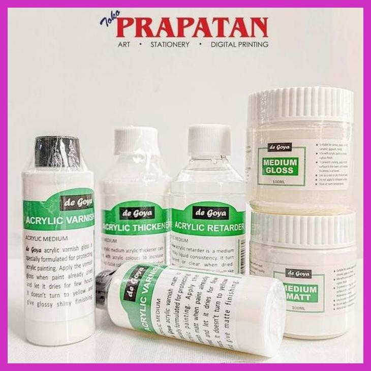 

( SEKOLAH / LUKIS ) PROMO DE GOYA ACRYLIC MEDIUM | VARNISH (SENI / MENGGAMBAR / ART / KERAJINAN ) PRIVASI AMAN