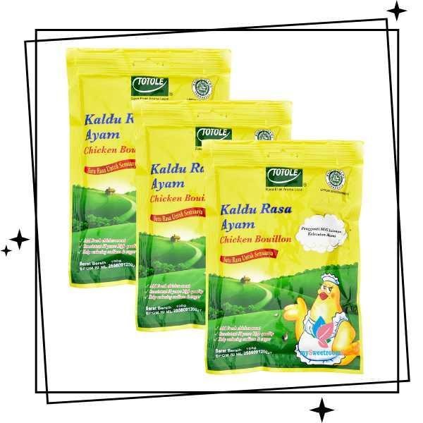 

Mb 3Pcs Totole Kaldu Ayam 100Gr / Kaldu Mpasi Bayi / Penyedap Rasa Soup Ayam Jamur Instan Non Msg