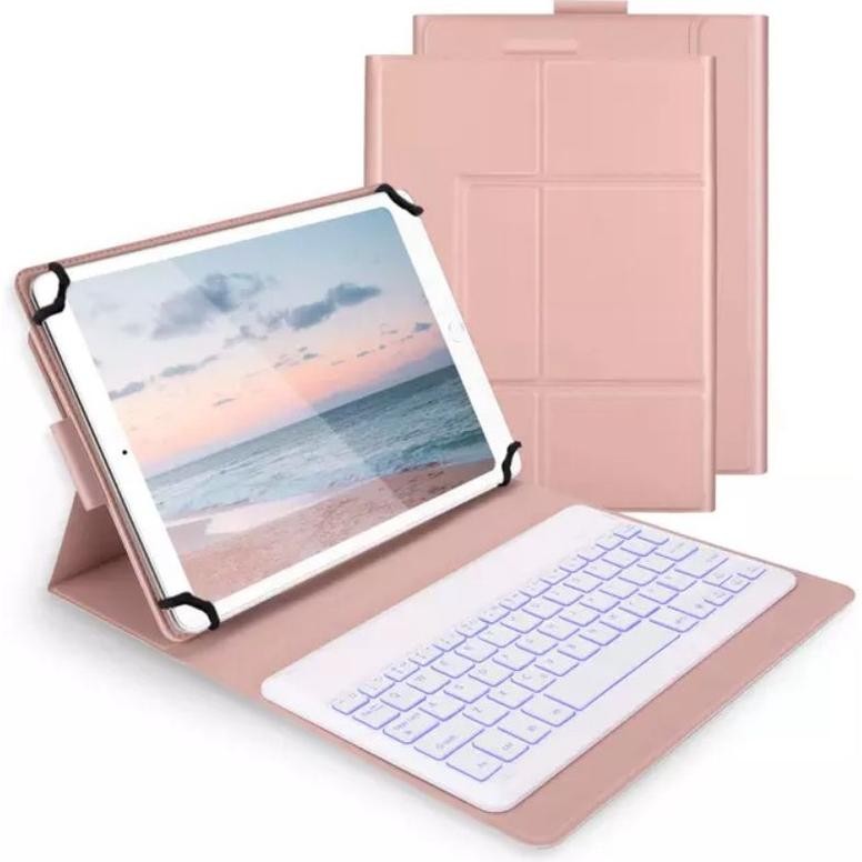 Promo Olike Edu Tab Tablet E3 10 Inch Book Cover Keyboard Wireless Flip Stand Magnetic Flip Case Ber