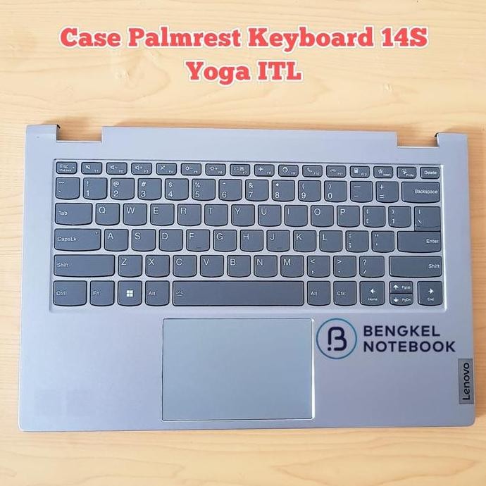 Case Casing Palmrest Keyboard Lenovo Thinkbook 14S Yoga  Itl New Stok