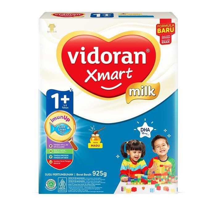 

Vidoran Xmart 1+ Madu 925Gr Susu Formula Pertumbuhan Anak 1-3 Tahun - 3 Box (Exp : 10.2026)