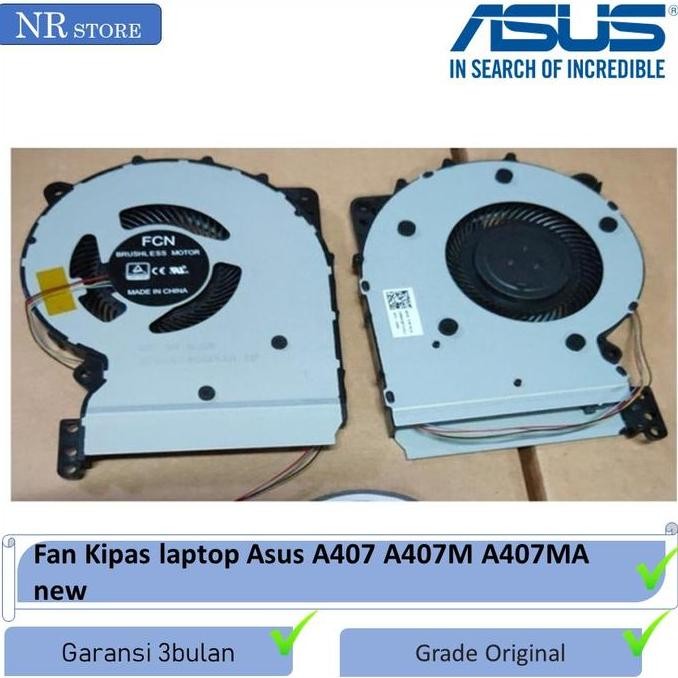 Fan Kipas Laptop Asus A407 A407M A407Ma New New Stok