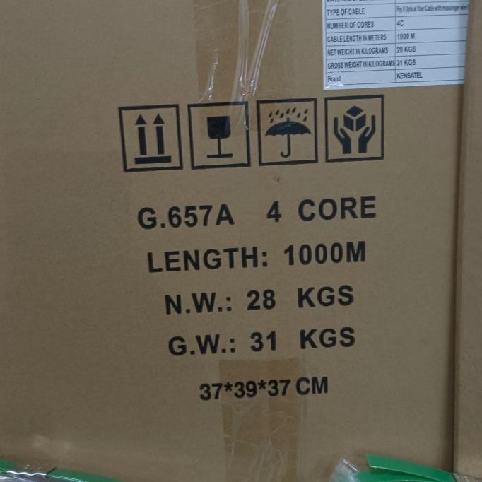 Kabel Fiber Optik 4 Core Fig 8 1000 Meter New Stok