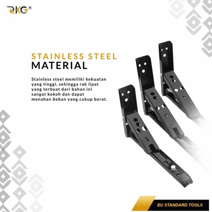 Siku Rak Dinding Lipat Folding Bracket