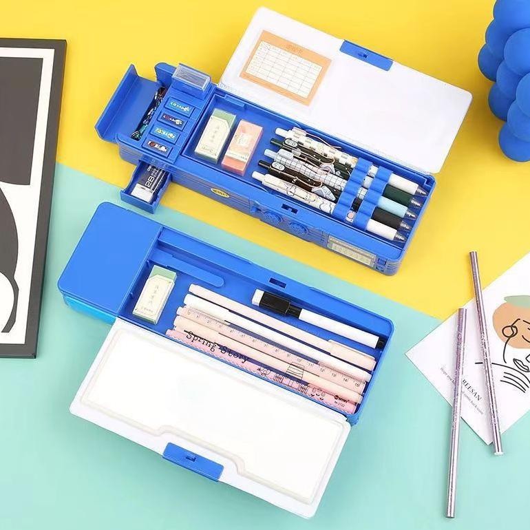 

It34 [Penjual Lokal] Kotak Pensil Password Kartun Kuromi Termasuk Rautan Pensil Kotak Alat Tulis Lapis Ganda Berkapasitas Besar Motif Sanrio Lucu Multifungsi Tempat Pensil It34