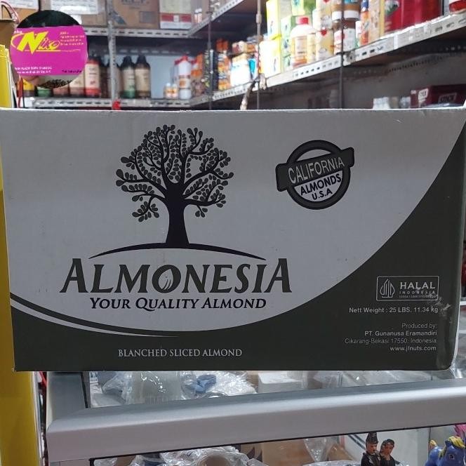 

almonesia almond slice 1 kg khusus grab dan gojek termurah