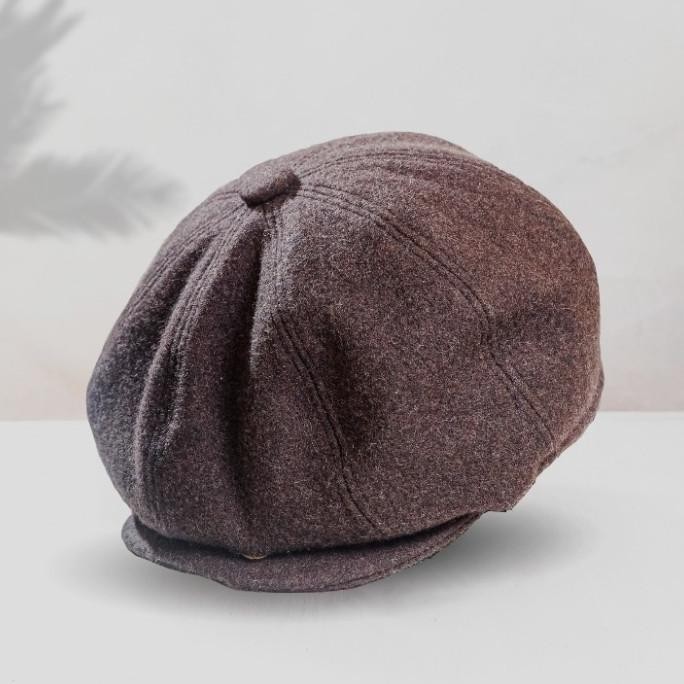 Newsboy Cap Wool Brown Series | Topi Newsboy Klasik #tomshelbyid