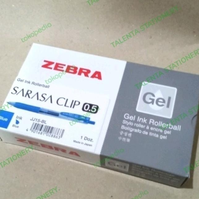 

Produk Baru!! pulpen sarasa zebra 0,5 biru harga 1 lusin isi 12 pcs original