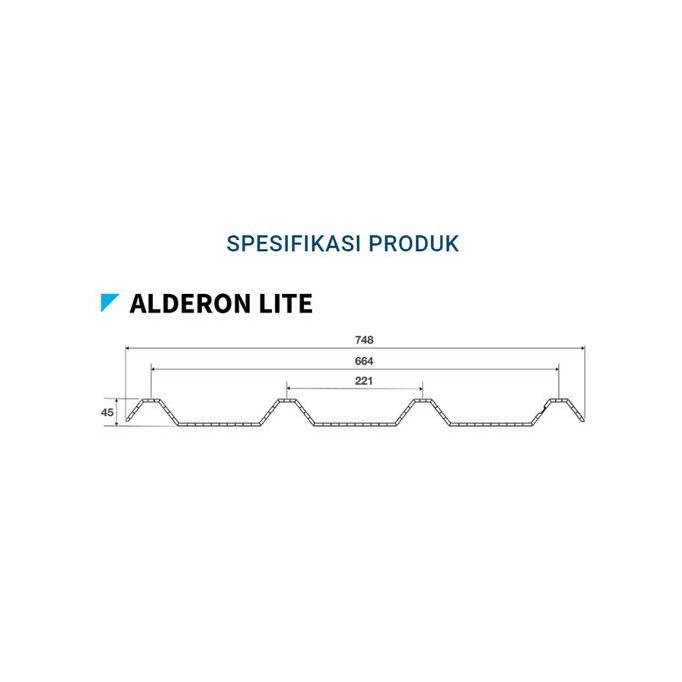 ALDERON Lite 6mm - Atap uPVC TF