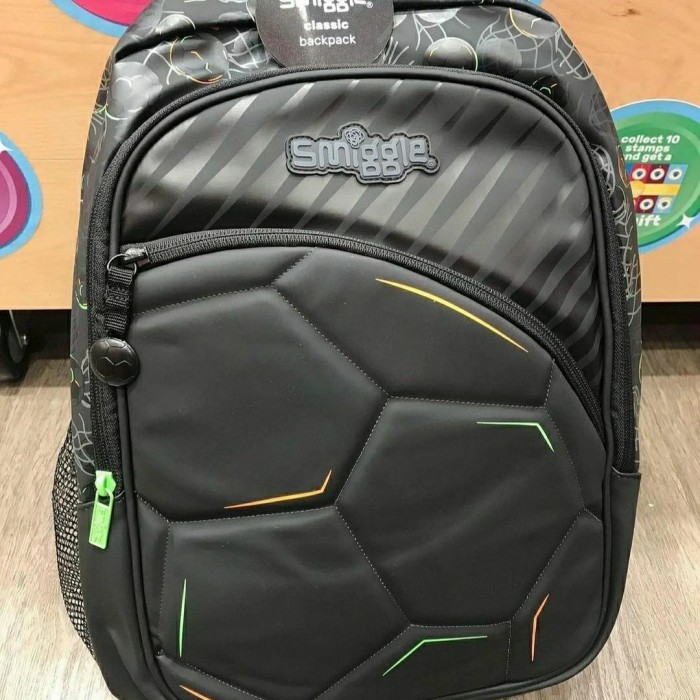 Backpack Smiggle Original Kick Soccer - Tas Sekolah Anak Laki Laki Sd