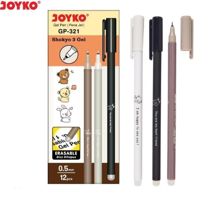 

Produk Baru!! Pen Bisa Dihapus GP-321 1Pack@12/Erasable Gel Pen/Pulpen Shokyo 3Gel