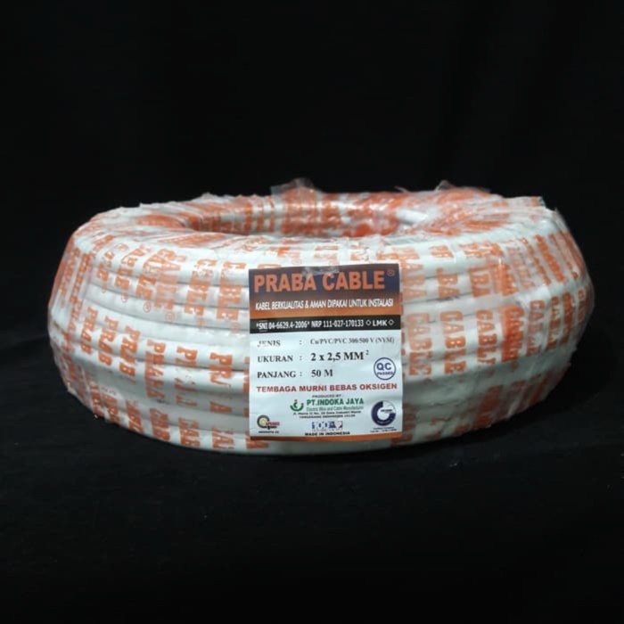 Kabel Listrik NYM 2x2.5 Praba 50M