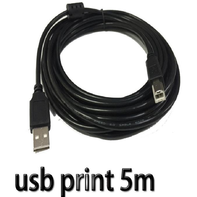 Original Kabel Usb Printer 2.0 Hp Canon Epson Ke Komputer Pc Laptop 5M 5 Meter