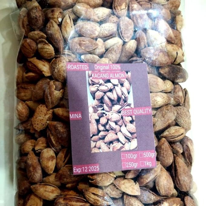 

kacang almond caramel/susu fress/garing/renyah 250gr termurah