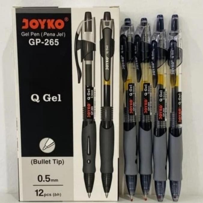 

Produk Baru!! Gel Pen Pulpen Pena Joyko GP-265 Q Gel 0.5mm 1Box Isi 12 pcs Bagus