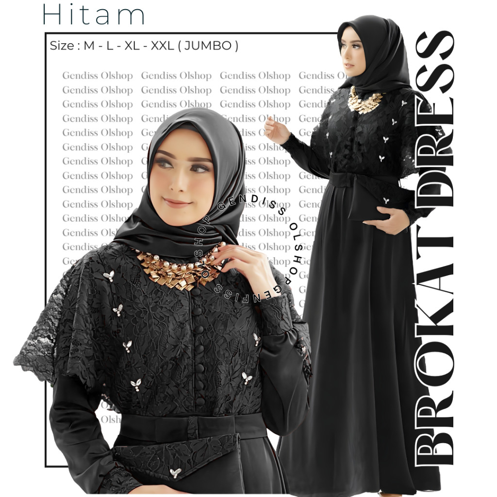 Gamis Wanita 2025 Terbaru S M L Xl Xxl Baju Muslim Cewek Dres Games Kondangan Ibu2 Games 2In1 Maxi L
