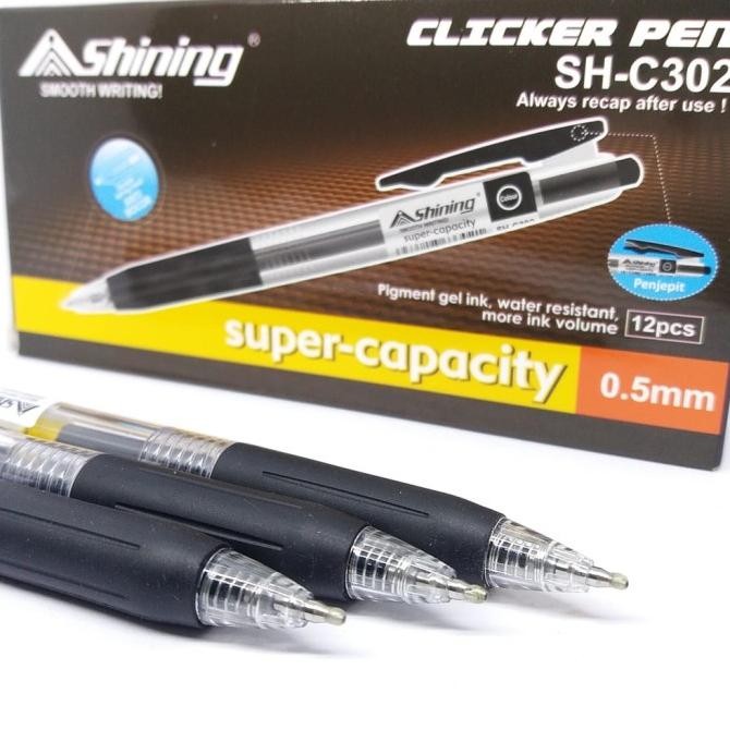 

Pulpen Shining Clicker Gel Ink Pen Shc-302 Stok Terbatas