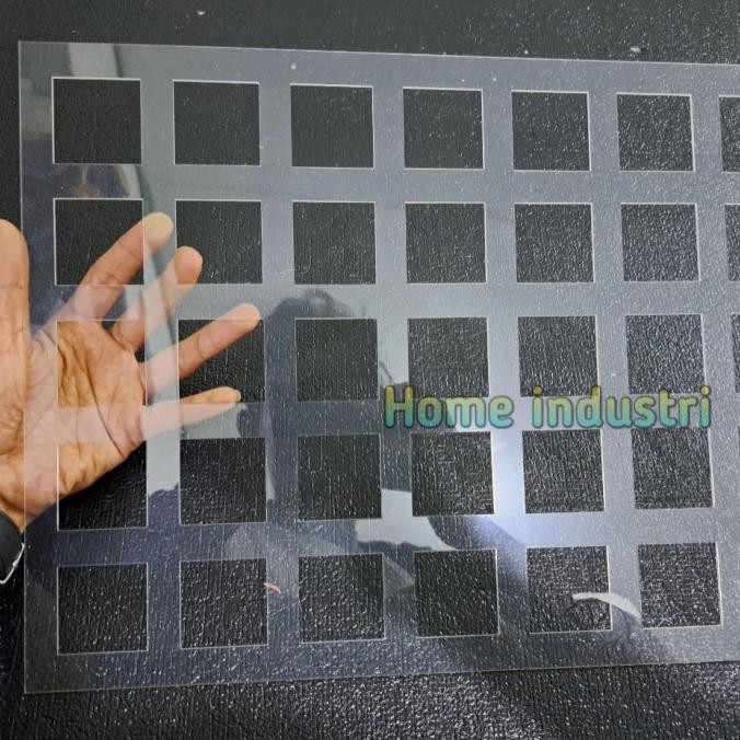 

cetakan almond crispy model kotak bahan acrilic termurah