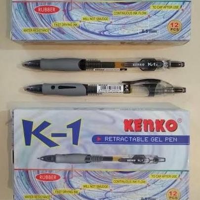 

Pulpen/ Bolpoin/ Pen Gel Kenko K1 (Isi 12 Pc ) Hitam & Biru Stok Terbatas