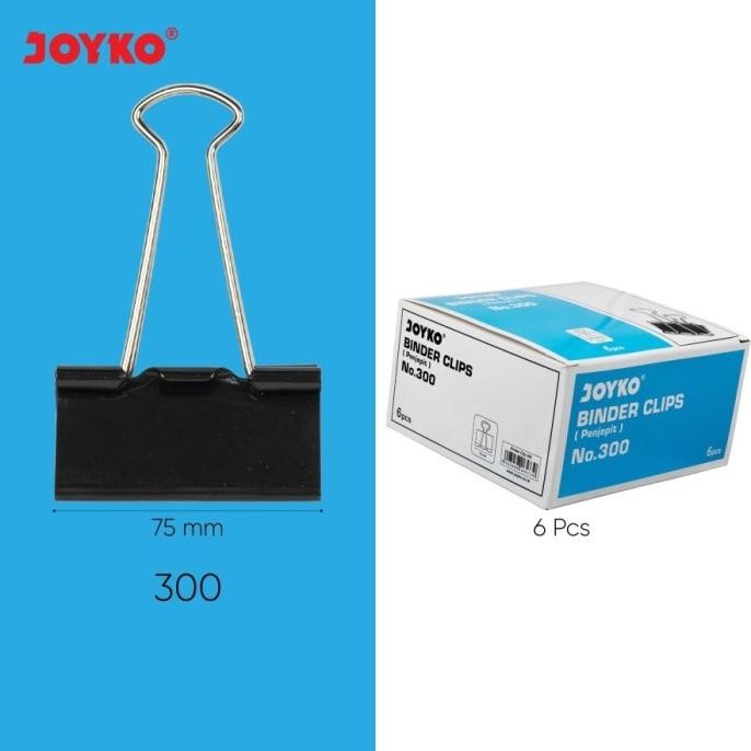 

sale! binder clips besar no 300 (7.5 cm) - joyko