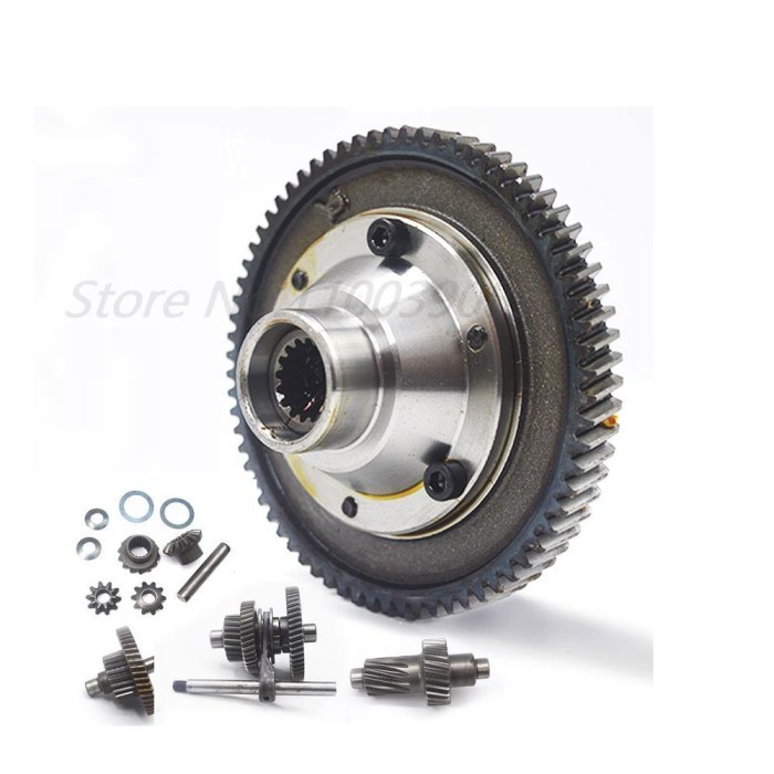 ELECTRIC TRICYCLE DIFFERENTIAL GEAR ASSEMBLY GEARBOX PLANETARY TEETH BEVEL TEETH DENTAL BAG SHIFTING