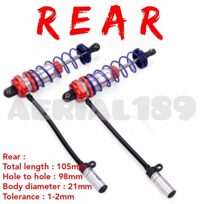 Murah 1pcs universal oil shock absorber RC 1/10 TRAXXAS zd buggy HSP Non COD