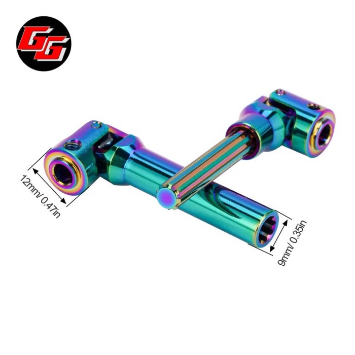 Murah Kopel Drive Shaft Rc Adventure clone Vanquish Rainbow Metal Axial Scx10 1/10 Non COD