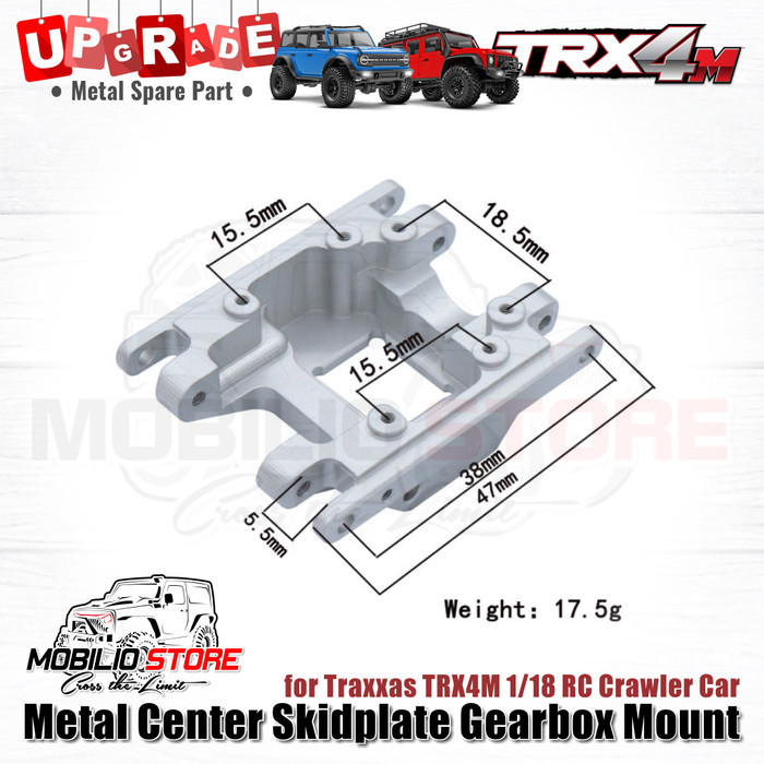 Murah Upgrade Part Metal Center Skidplate Gearbox Mount for Traxxas TRX4M Non COD