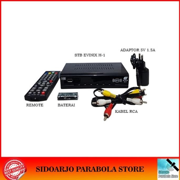 Set Top Box Stb Tv Digital Dvbt2 Evinix H-1 New Box Dvb-T2 Uhf Gratis