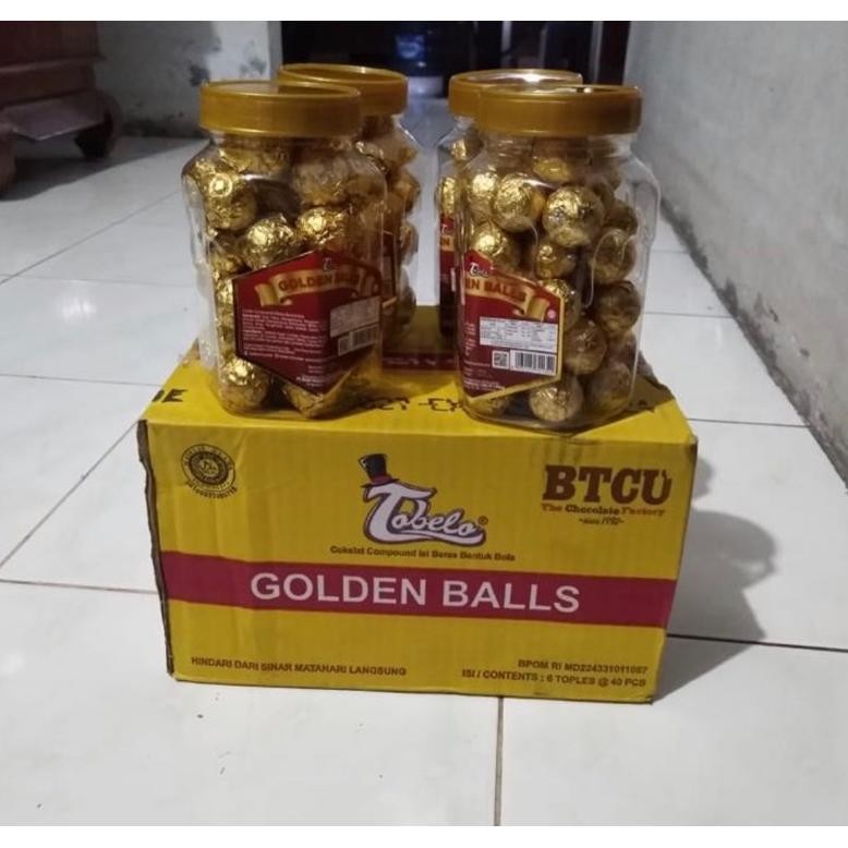 

ang goldenballs coklat per dus isi 6 toples