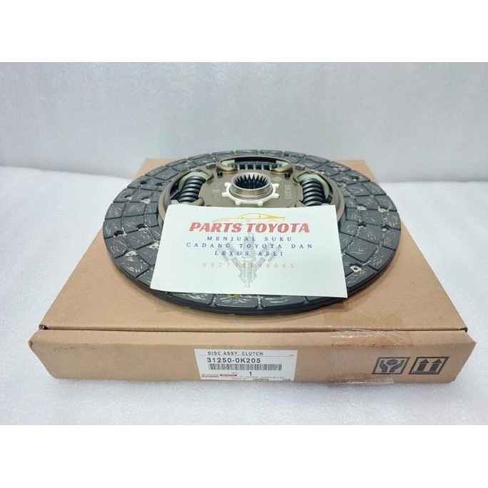 Kampas Plat Kopling Clutch Disc Fortuner Hilux Diesel Asli Original 31250-0K205 Top
