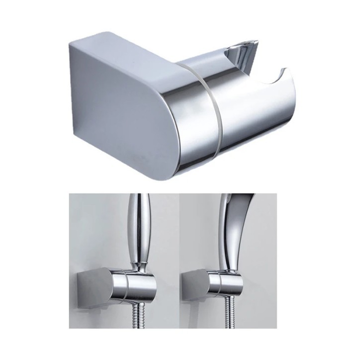 FREE ONGKIR HOLDER SHOWER DUDUKAN SHOWER PENYANGGA KEPALA SHOWER GANTUNGAN SHOWER ABS CHROME 360