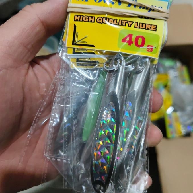 umpan spoon hologram silver stainless spoon tempe spoon pancing 304 H24ID