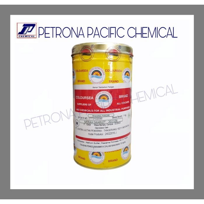 TERLARIS Pewarna Makanan Bubuk warna Merah Skarlet 202106 Merk Coloursea