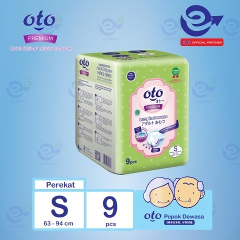 HOT SALE OP-9s Popok Dewasa Oto Diapers Premium Ukuran S - Isi 9 pcs