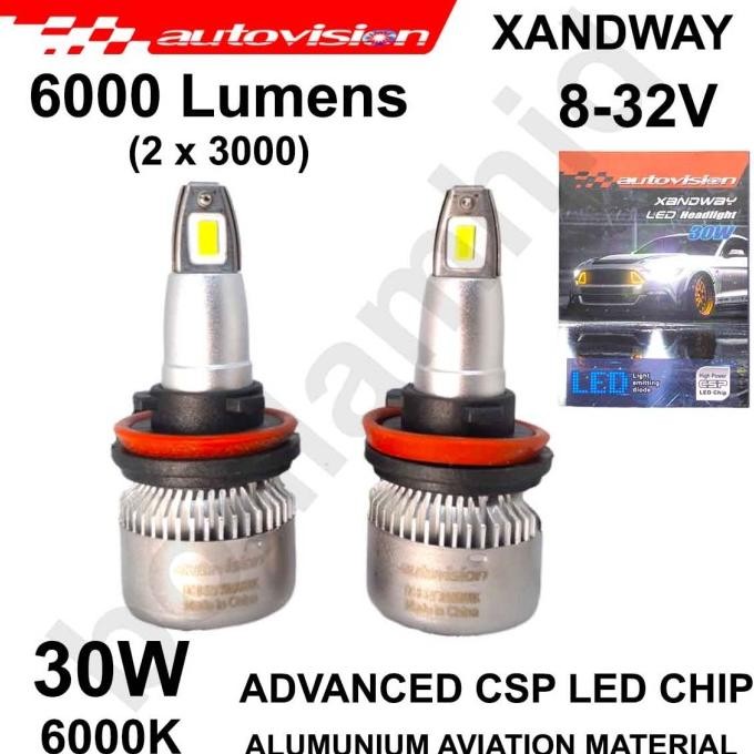 LAMPU LED H11 H16 AUTOVISION XANDWAY Headlamp 6000K Headlamp Foglamp