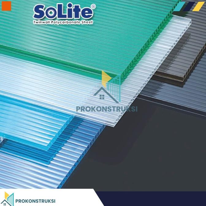 SOLITE 4MM ATAP POLYCARBONATE - 1/2 ROLL ORIGINAL DAN TERPERCAYA