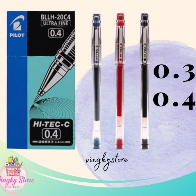 

Produk Baru!! Pulpen / Gel Pen Hi-Tec Pilot Extra FIne