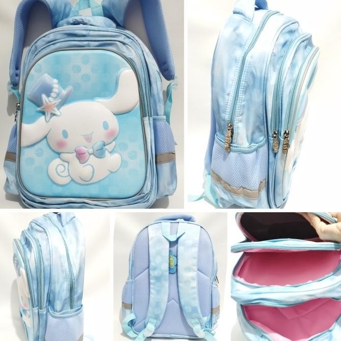 TAS SEKOLAH ANAK PEREMPUAN SD 16 INCH CINNAMOROLL HSD TIMBUL 3 DIMENSI