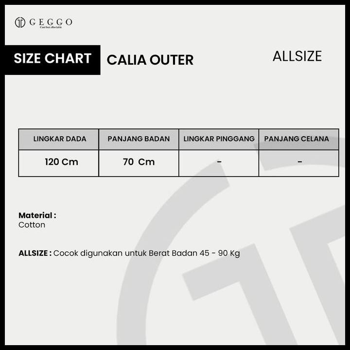 New Product Geggo Woman - Calia Outer / Kemeja Wanita / Atasan Wanita / Top Dress / Atasan Kemeja Ca