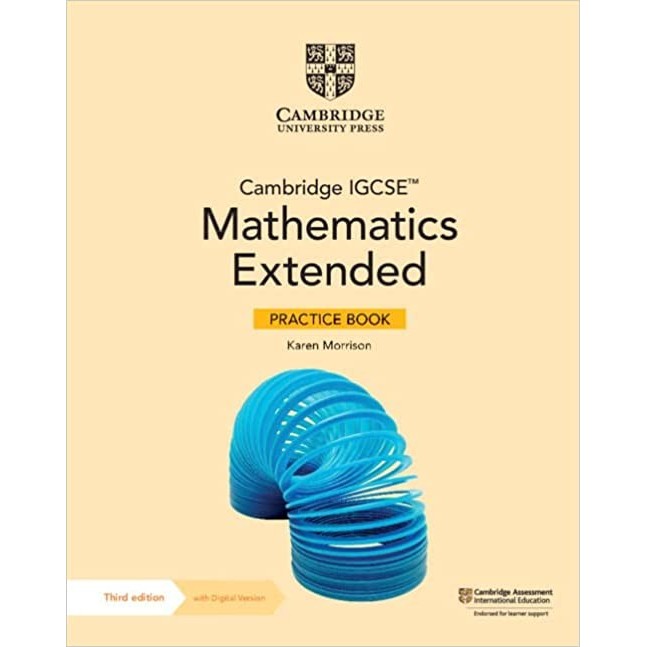 

TERBARU Camb IGCSE Mathematics 3rd Ed Extended Practice Book w Digital Ver.