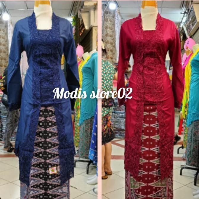 one set kebaya encim Premium lengan panjang kebaya/wisuda/kondangan